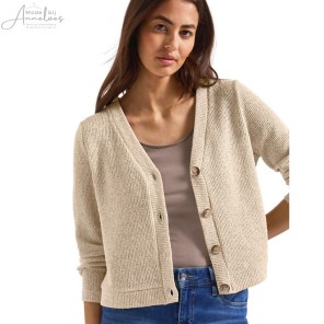 Street One zomervest glittertje 323337 Zand
